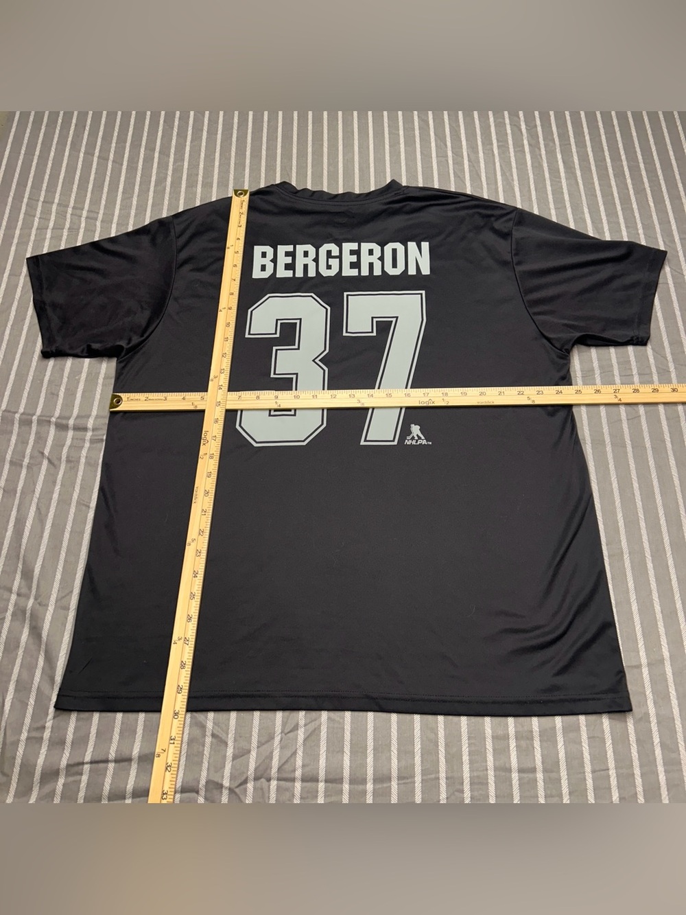 Pro Edge BOSTON BRUINS Patrice BERGERON #37 Black Polyester SS T Shirt Size 2XL - Picture 4 of 4
